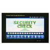 Airports events security screening metal detector walk through gate 