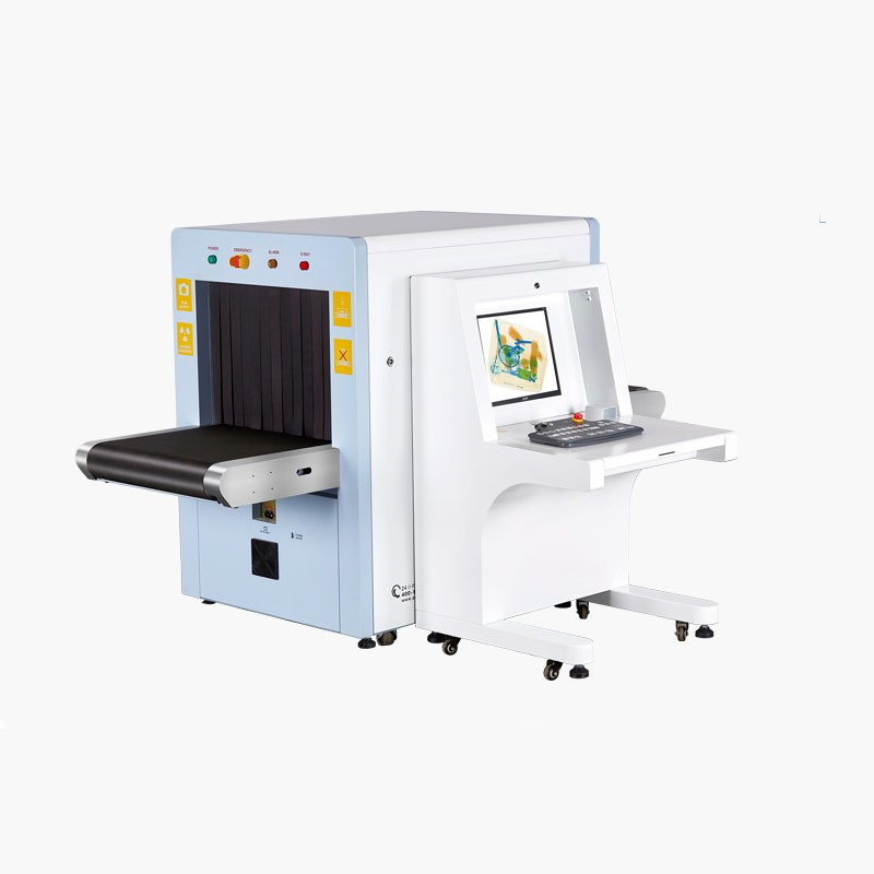 Dual energy luggage x ray screening scanner 