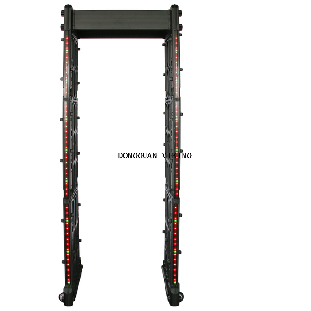 Portable door fame walk through metal detector with waterproof cover 